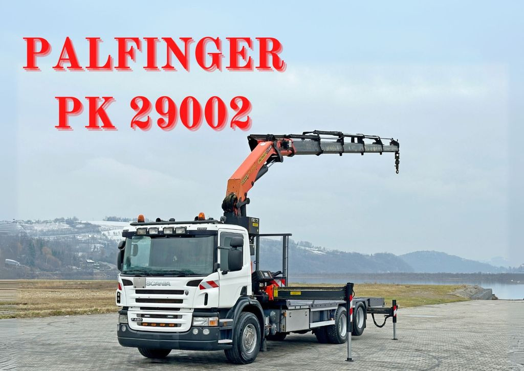 Scania P 420* PLATFORM 6,80m * PK 29002+FUNK * TOP Scania P 420* PLATFORM 6,80m * PK 29002+FUNK * TOP - Crane truck, Dropside/ Flatbed truck: picture 1 Scania P 420* PLATFORM 6,80m * PK 29002+FUNK * TOP Scania P 420* PLATFORM 6,80m * PK 29002+FUNK * TOP - Crane truck, Dropside/ Flatbed truck: picture 1