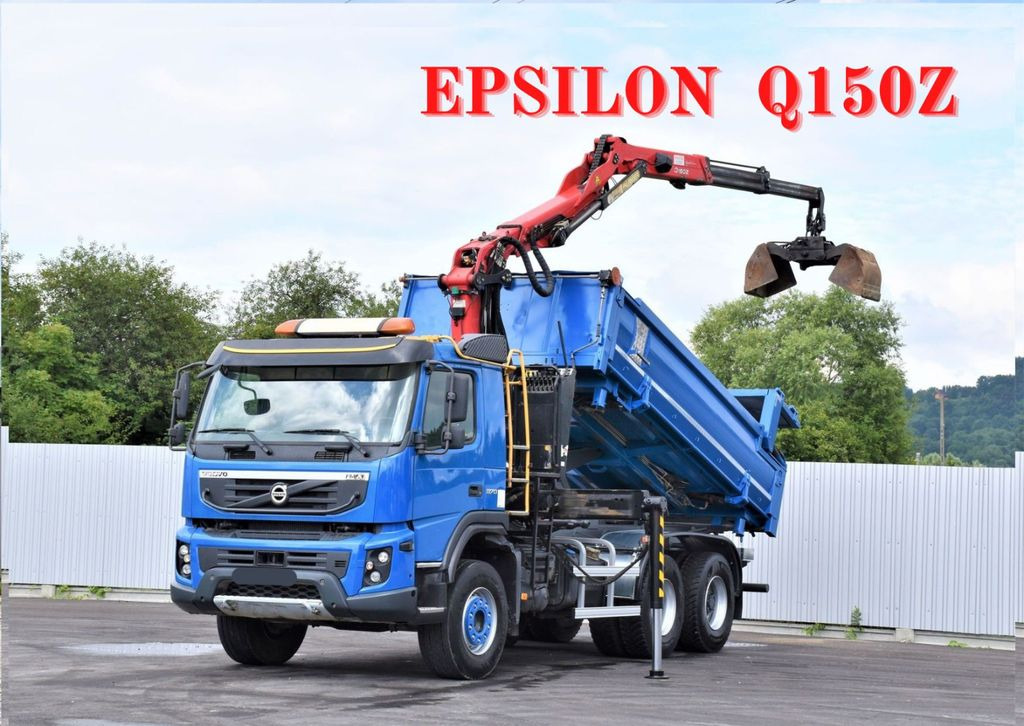 Volvo FMX 370 Kipper 4,90m *EPSILON Q150Z/FUNK*6x4 Volvo FMX 370 Kipper 4,90m *EPSILON Q150Z/FUNK*6x4 - Crane truck, Tipper: picture 1 Volvo FMX 370 Kipper 4,90m *EPSILON Q150Z/FUNK*6x4 Volvo FMX 370 Kipper 4,90m *EPSILON Q150Z/FUNK*6x4 - Crane truck, Tipper: picture 1