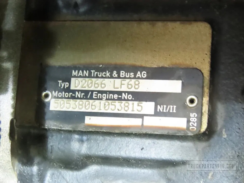 MAN 51.01100.6380 | Motor D2066LF68 Euro6 - Engine for Truck: picture 3 MAN 51.01100.6380 | Motor D2066LF68 Euro6 - Engine for Truck: picture 3
