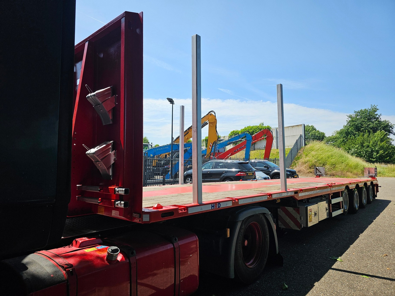 Dropside/ Flatbed semi-trailer HRD SPTM4N Mega Telesopic: picture 13
