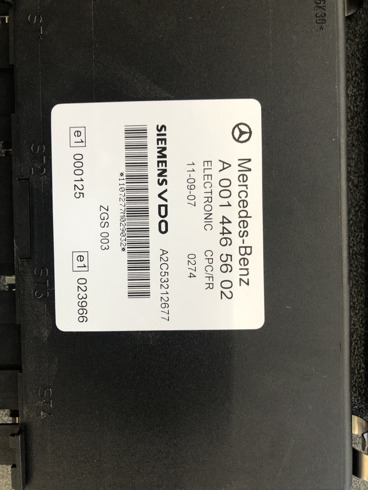 MERCEDES-BENZ ACTROS ECU FR/CPC - ECU for Truck: picture 3 MERCEDES-BENZ ACTROS ECU FR/CPC - ECU for Truck: picture 3