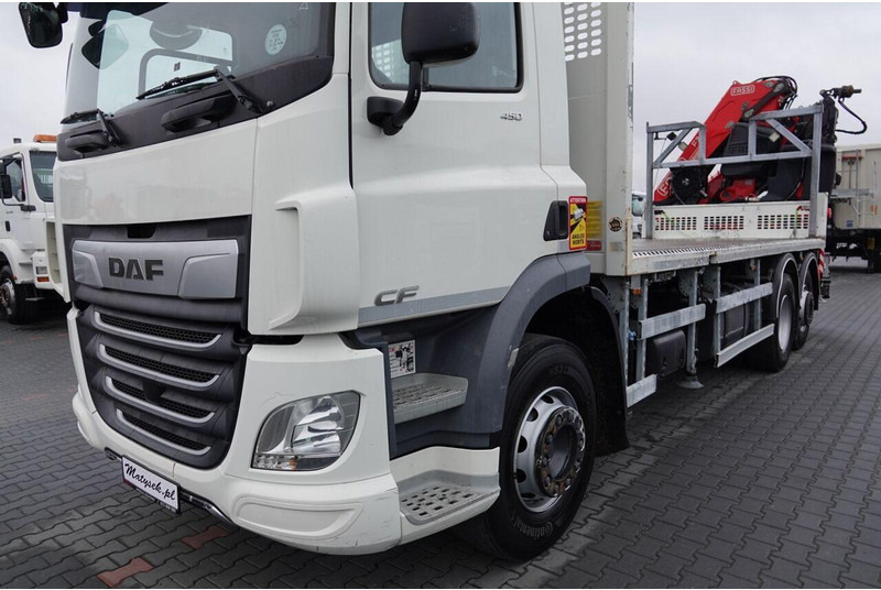 Dropside/ Flatbed truck, Crane truck DAF CF 450: picture 10