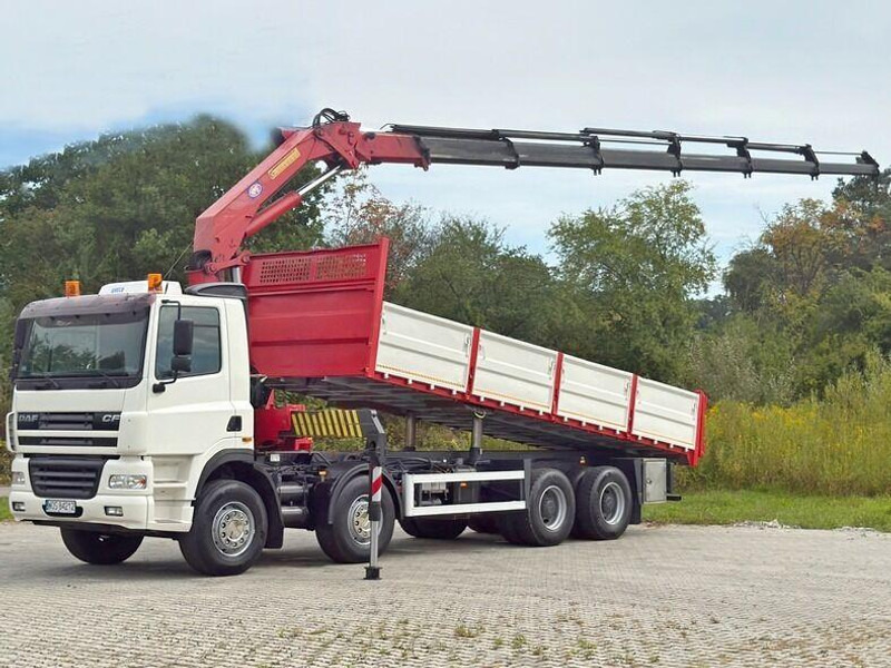 DAF CF 85.380 * HMF 2823 K6 (B3) + FUNK * 8x4 * TOP - Tipper, Crane truck: picture 2 DAF CF 85.380 * HMF 2823 K6 (B3) + FUNK * 8x4 * TOP - Tipper, Crane truck: picture 2