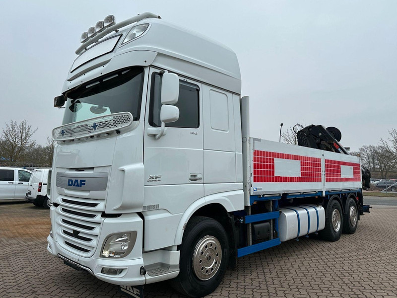 DAF XF 510 LL 6x2 Crane Hiab 262 E-8 - Dropside/ Flatbed truck, Crane truck: picture 1 DAF XF 510 LL 6x2 Crane Hiab 262 E-8 - Dropside/ Flatbed truck, Crane truck: picture 1