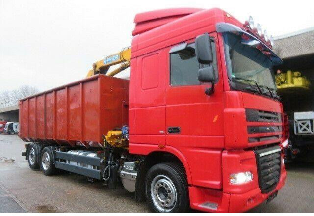 DAF XF105.410 6x2 Container + Crane - Skip loader truck: picture 3 DAF XF105.410 6x2 Container + Crane - Skip loader truck: picture 3