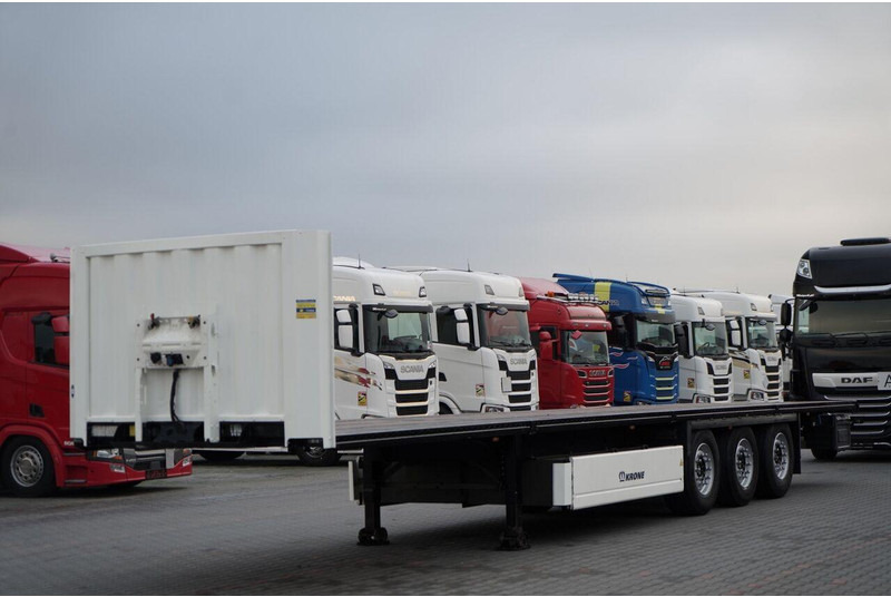 Krone / NACZEPA PLATFORMA / OŚ PODNOSZONA / KOSZ NA PALETY - Dropside/ Flatbed semi-trailer: picture 2 Krone / NACZEPA PLATFORMA / OŚ PODNOSZONA / KOSZ NA PALETY - Dropside/ Flatbed semi-trailer: picture 2