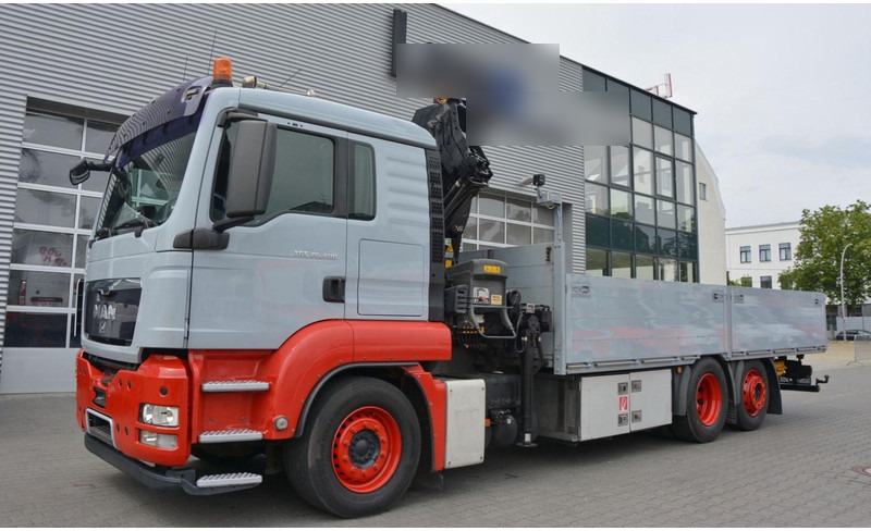 MAN 6,4 m Flatbed + Crane HIAB 211EP 6X2 KRAN HIAB 211EP 6.5m Container Pr - Dropside/ Flatbed truck, Crane truck: picture 1 MAN 6,4 m Flatbed + Crane HIAB 211EP 6X2 KRAN HIAB 211EP 6.5m Container Pr - Dropside/ Flatbed truck, Crane truck: picture 1