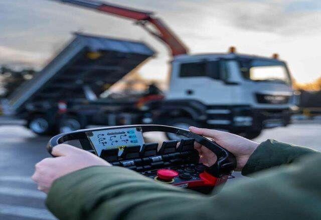 Tipper, Crane truck MAN TGS 26.360 6x6 PALFINGER PK 18001 EH Crane Kipe: picture 6