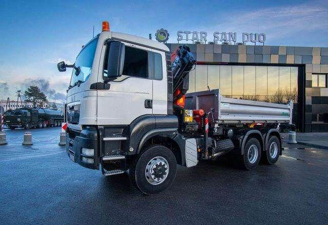 MAN TGS 26.360 6x6 PALFINGER PK 18001 EH Crane Kipe - Tipper, Crane truck: picture 2 MAN TGS 26.360 6x6 PALFINGER PK 18001 EH Crane Kipe - Tipper, Crane truck: picture 2