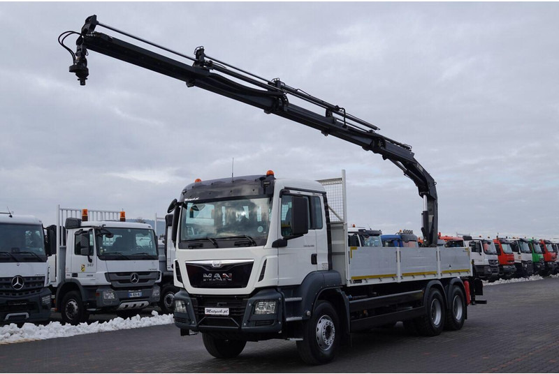 MAN TGS 26.400 / 6x4 / SKRZYNIOWY - 6,5M / HDS HIAB 188 4xwysów 13 M - Dropside/ Flatbed truck, Crane truck: picture 1 MAN TGS 26.400 / 6x4 / SKRZYNIOWY - 6,5M / HDS HIAB 188 4xwysów 13 M - Dropside/ Flatbed truck, Crane truck: picture 1