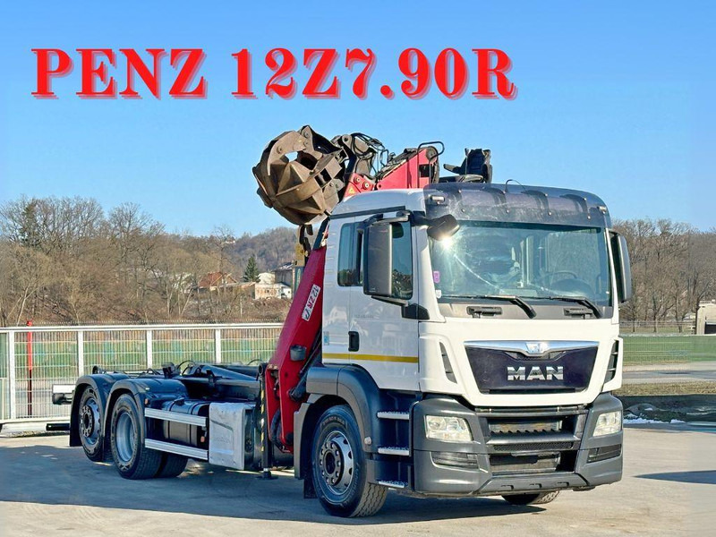 MAN TGS 26.400 Abrollkipper* PENZ 12Z7.90R* TOP - Hook lift truck, Crane truck: picture 1 MAN TGS 26.400 Abrollkipper* PENZ 12Z7.90R* TOP - Hook lift truck, Crane truck: picture 1
