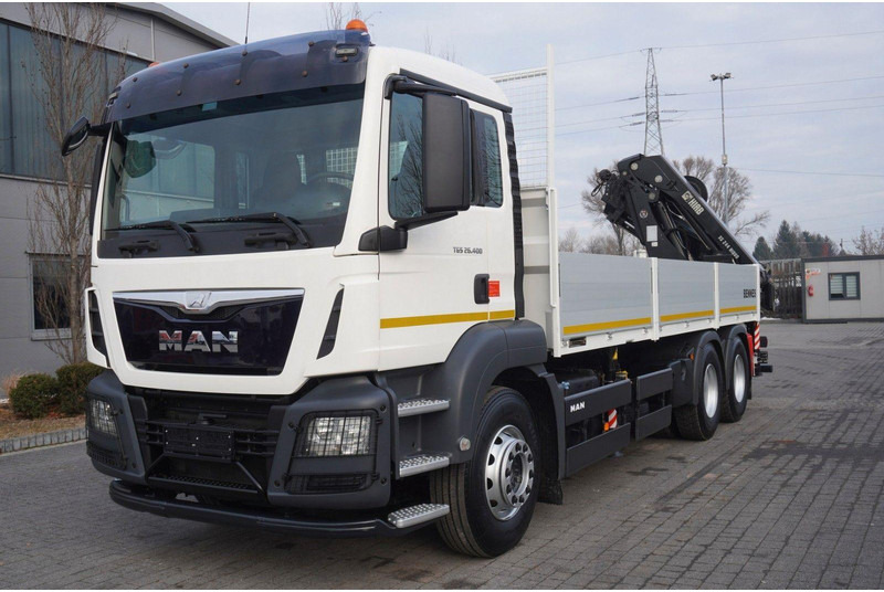 MAN TGS 26.400 + HIAB 244 EP-4 HIDUO crane - Dropside/ Flatbed truck, Crane truck: picture 3 MAN TGS 26.400 + HIAB 244 EP-4 HIDUO crane - Dropside/ Flatbed truck, Crane truck: picture 3