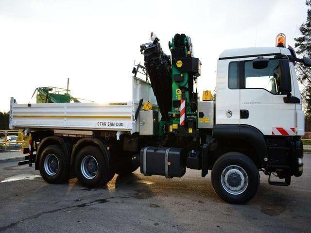 Tipper, Crane truck MAN TGS 26.440 6x6 PALFINGER PK 36002 Crane Basket: picture 11