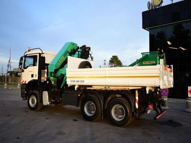 Tipper, Crane truck MAN TGS 26.440 6x6 PALFINGER PK 36002 Crane Basket: picture 10