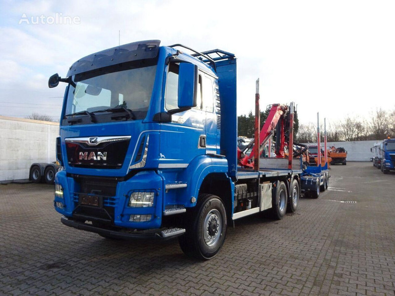 MAN TGS 28.500 6x4 Log truck + Crane Epsilon + Trailer - Timber truck, Crane truck: picture 1 MAN TGS 28.500 6x4 Log truck + Crane Epsilon + Trailer - Timber truck, Crane truck: picture 1