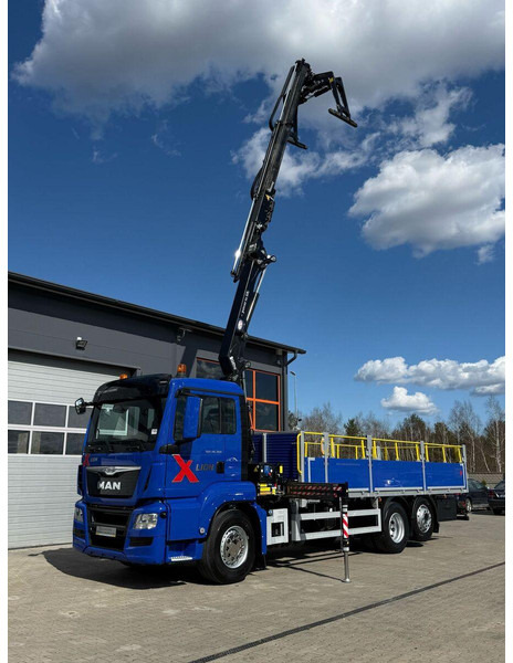 Dropside/ Flatbed truck, Crane truck MAN TGS TGX 26.360 / E6 / 143tys km !!! skrzynia + żuraw HMF / manua: picture 10 Dropside/ Flatbed truck, Crane truck MAN TGS TGX 26.360 / E6 / 143tys km !!! skrzynia + żuraw HMF / manua: picture 10
