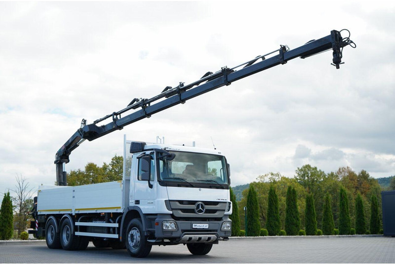 Mercedes-Benz ACTROS 2636 / 6x4 / SKRZYNIOWY 6,5 M + HDS HIAB / MOCNA PODŁOGA - Dropside/ Flatbed truck, Crane truck: picture 1 Mercedes-Benz ACTROS 2636 / 6x4 / SKRZYNIOWY 6,5 M + HDS HIAB / MOCNA PODŁOGA - Dropside/ Flatbed truck, Crane truck: picture 1