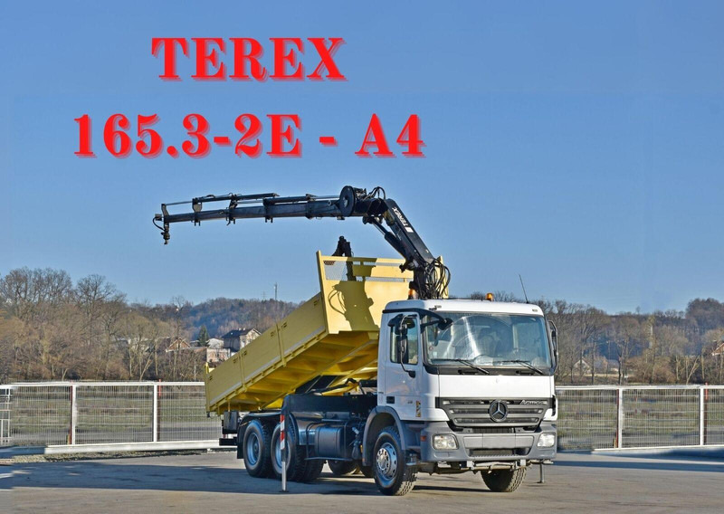 Mercedes-Benz ACTROS 2636 * TEREX 165.2E - A4 + FUNK/6x4 - Tipper, Crane truck: picture 1 Mercedes-Benz ACTROS 2636 * TEREX 165.2E - A4 + FUNK/6x4 - Tipper, Crane truck: picture 1