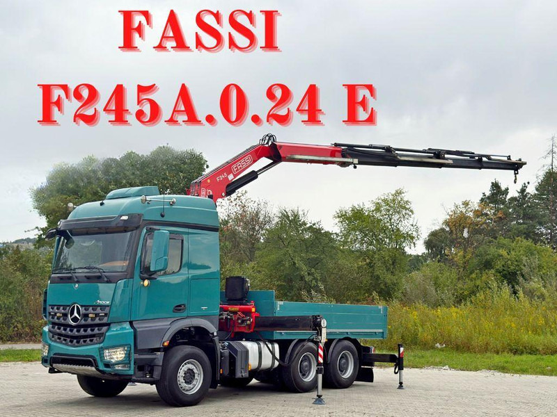 Mercedes-Benz AROCS 2548* FASSI F245A.0.24 E + FUNK / 6x4 *TOP - Dropside/ Flatbed truck, Crane truck: picture 1 Mercedes-Benz AROCS 2548* FASSI F245A.0.24 E + FUNK / 6x4 *TOP - Dropside/ Flatbed truck, Crane truck: picture 1