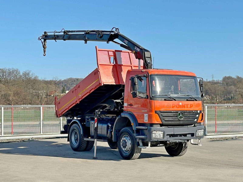 Mercedes-Benz AXOR 1829 * HIAB 1111 HIDUO + FUNK * TOP * 4x4 - Tipper, Crane truck: picture 2 Mercedes-Benz AXOR 1829 * HIAB 1111 HIDUO + FUNK * TOP * 4x4 - Tipper, Crane truck: picture 2