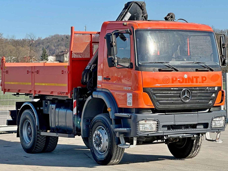 Mercedes-Benz AXOR 1829 * HIAB 1111 HIDUO + FUNK * TOP * 4x4 - Tipper, Crane truck: picture 4 Mercedes-Benz AXOR 1829 * HIAB 1111 HIDUO + FUNK * TOP * 4x4 - Tipper, Crane truck: picture 4
