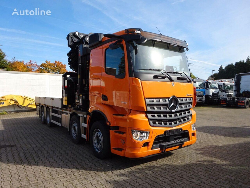 Mercedes-Benz Arocs 3751 - Flatbed+crane - Dropside/ Flatbed truck, Crane truck: picture 2 Mercedes-Benz Arocs 3751 - Flatbed+crane - Dropside/ Flatbed truck, Crane truck: picture 2