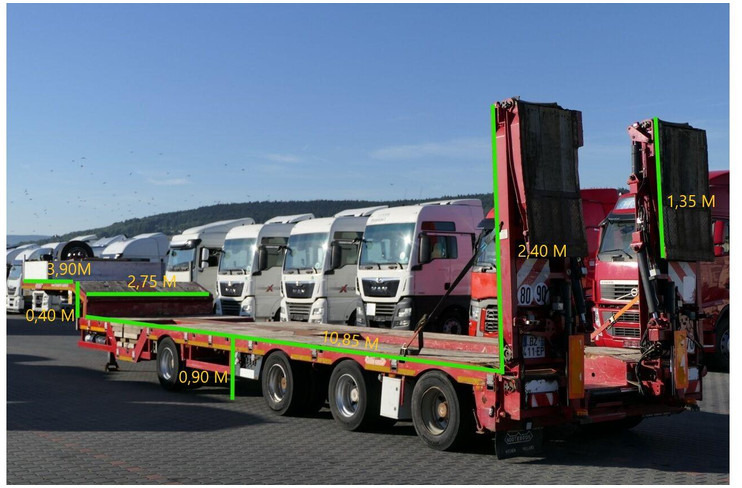 Nooteboom NISKOPODWOZIE LAWETA / 4 OSIOWA / DMC: 73500 KG / NAJAZDY HYDRAU - Low loader semi-trailer: picture 2 Nooteboom NISKOPODWOZIE LAWETA / 4 OSIOWA / DMC: 73500 KG / NAJAZDY HYDRAU - Low loader semi-trailer: picture 2