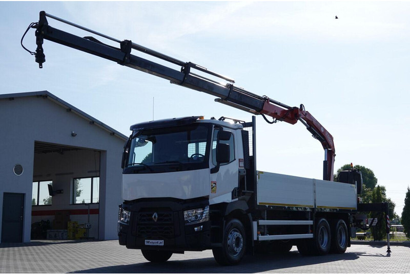 Renault C 380 / 6X4 / SKRZYNIOWY 6.4 M / + HDS FASSI F175A / MAX UDŹWIG - Dropside/ Flatbed truck, Crane truck: picture 4 Renault C 380 / 6X4 / SKRZYNIOWY 6.4 M / + HDS FASSI F175A / MAX UDŹWIG - Dropside/ Flatbed truck, Crane truck: picture 4