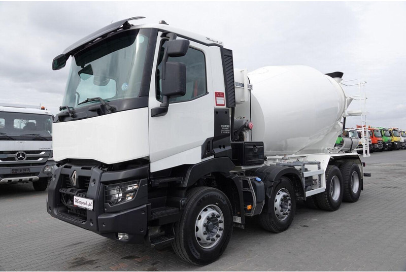 Renault C 380 / 8X4 / BETONOMIESZARKA / GRUSZKA / LIEBHERR 9 M3 / EURO 6 - Concrete mixer truck: picture 2 Renault C 380 / 8X4 / BETONOMIESZARKA / GRUSZKA / LIEBHERR 9 M3 / EURO 6 - Concrete mixer truck: picture 2