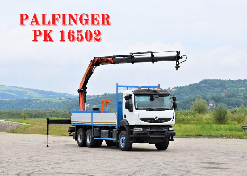 Renault KERAX 370 - Dropside/ Flatbed truck, Crane truck: picture 1 Renault KERAX 370 - Dropside/ Flatbed truck, Crane truck: picture 1