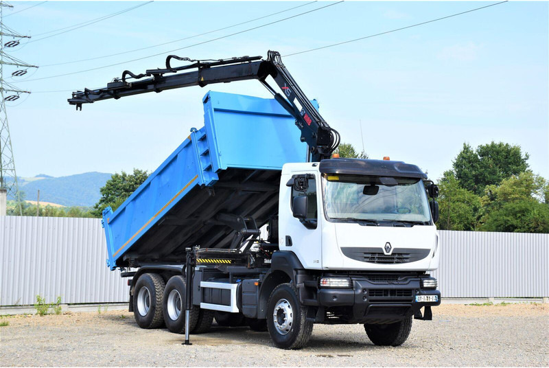 Renault KERAX 370 DXI - Tipper, Crane truck: picture 1 Renault KERAX 370 DXI - Tipper, Crane truck: picture 1