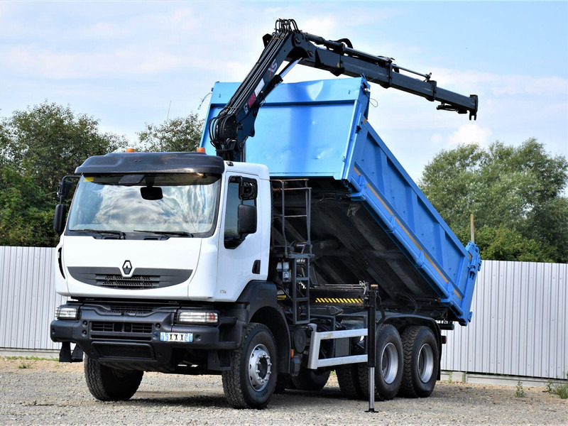 Renault KERAX 370 DXI - Tipper, Crane truck: picture 1 Renault KERAX 370 DXI - Tipper, Crane truck: picture 1