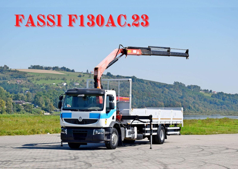 Renault Premium 310 DXI* FASSI F130AC.23+FUNK* TOP - Dropside/ Flatbed truck, Crane truck: picture 1 Renault Premium 310 DXI* FASSI F130AC.23+FUNK* TOP - Dropside/ Flatbed truck, Crane truck: picture 1