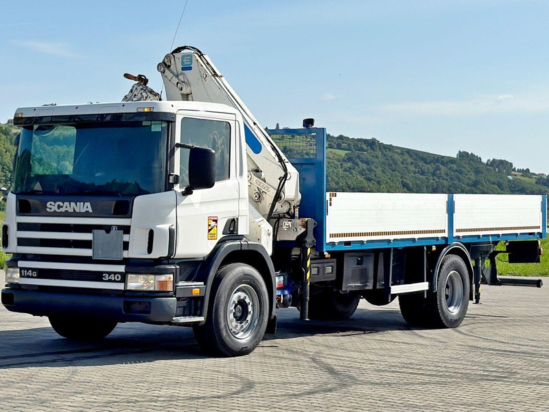 Scania 114 G 340 * PRITSCHE 7,00m * EFFER 210 3S + FUNK - Dropside/ Flatbed truck, Crane truck: picture 3 Scania 114 G 340 * PRITSCHE 7,00m * EFFER 210 3S + FUNK - Dropside/ Flatbed truck, Crane truck: picture 3