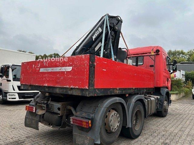 Scania 124 L 470 - Flatbed + crane - Dropside/ Flatbed truck, Crane truck: picture 3 Scania 124 L 470 - Flatbed + crane - Dropside/ Flatbed truck, Crane truck: picture 3