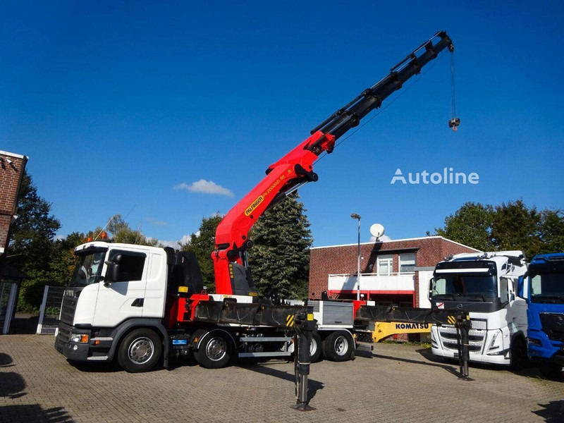 Scania G410 - Flatbed+crane - Dropside/ Flatbed truck, Crane truck: picture 5 Scania G410 - Flatbed+crane - Dropside/ Flatbed truck, Crane truck: picture 5