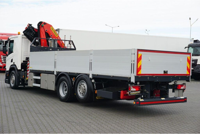 Scania P 410 / 6 X 2 / SKRZYNIOWY + HDS / PALFINGER PK 24 001 / OŚ SKRĘ - Dropside/ Flatbed truck, Crane truck: picture 5 Scania P 410 / 6 X 2 / SKRZYNIOWY + HDS / PALFINGER PK 24 001 / OŚ SKRĘ - Dropside/ Flatbed truck, Crane truck: picture 5