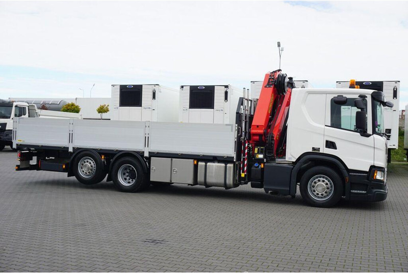 Scania P 410 / 6 X 2 / SKRZYNIOWY + HDS / PALFINGER PK 24 001 / OŚ SKRĘ - Dropside/ Flatbed truck, Crane truck: picture 4 Scania P 410 / 6 X 2 / SKRZYNIOWY + HDS / PALFINGER PK 24 001 / OŚ SKRĘ - Dropside/ Flatbed truck, Crane truck: picture 4