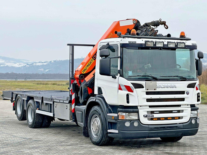 Scania P 420* PLATFORM 6,80m * PK 29002+FUNK * TOP - Dropside/ Flatbed truck, Crane truck: picture 4 Scania P 420* PLATFORM 6,80m * PK 29002+FUNK * TOP - Dropside/ Flatbed truck, Crane truck: picture 4