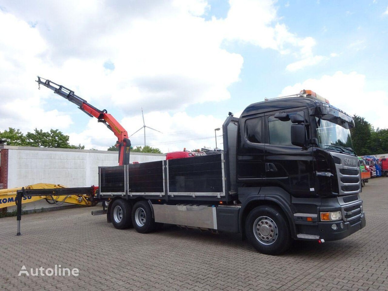 Dropside/ Flatbed truck, Crane truck Scania R620 Flatbed + crane PK 22002 EH 6x2: picture 6