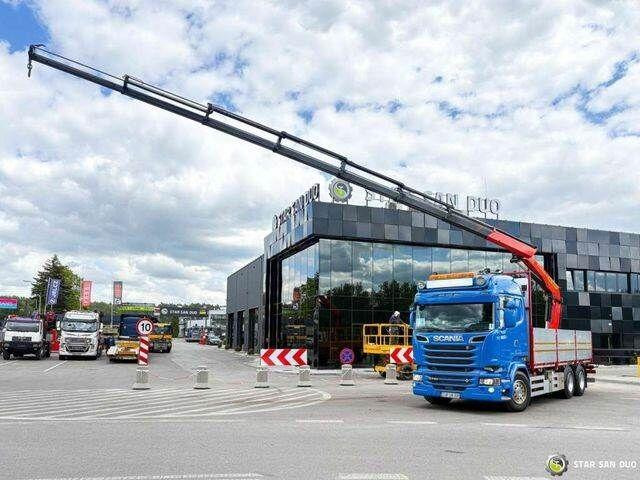 Scania R730 - Dropside/ Flatbed truck, Crane truck: picture 1 Scania R730 - Dropside/ Flatbed truck, Crane truck: picture 1
