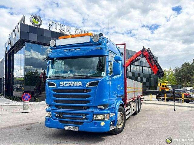 Scania R730 - Dropside/ Flatbed truck, Crane truck: picture 2 Scania R730 - Dropside/ Flatbed truck, Crane truck: picture 2