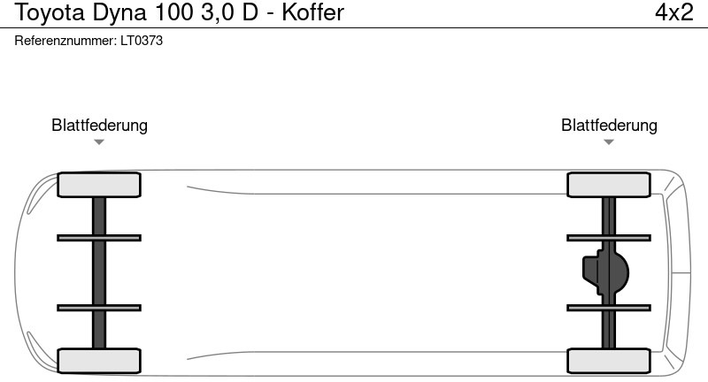 Toyota Dyna 100 3,0 D - Koffer on lease Toyota Dyna 100 3,0 D - Koffer: picture 19
