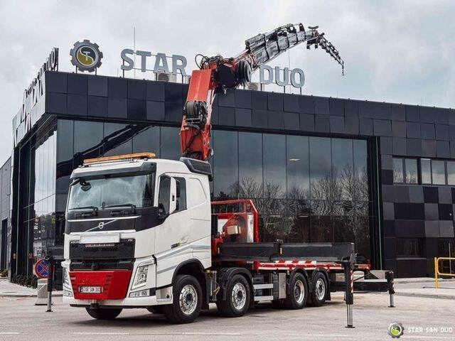 Volvo FH 550 8x2 HMF 8520 FLY JIB Winch Crane Euro 6 - Dropside/ Flatbed truck, Crane truck: picture 1 Volvo FH 550 8x2 HMF 8520 FLY JIB Winch Crane Euro 6 - Dropside/ Flatbed truck, Crane truck: picture 1