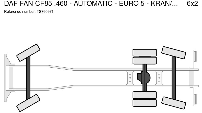 Crane truck DAF FAN CF85 .460 - AUTOMATIC - EURO 5 - KRAN/CRANE HIAB 377: picture 20