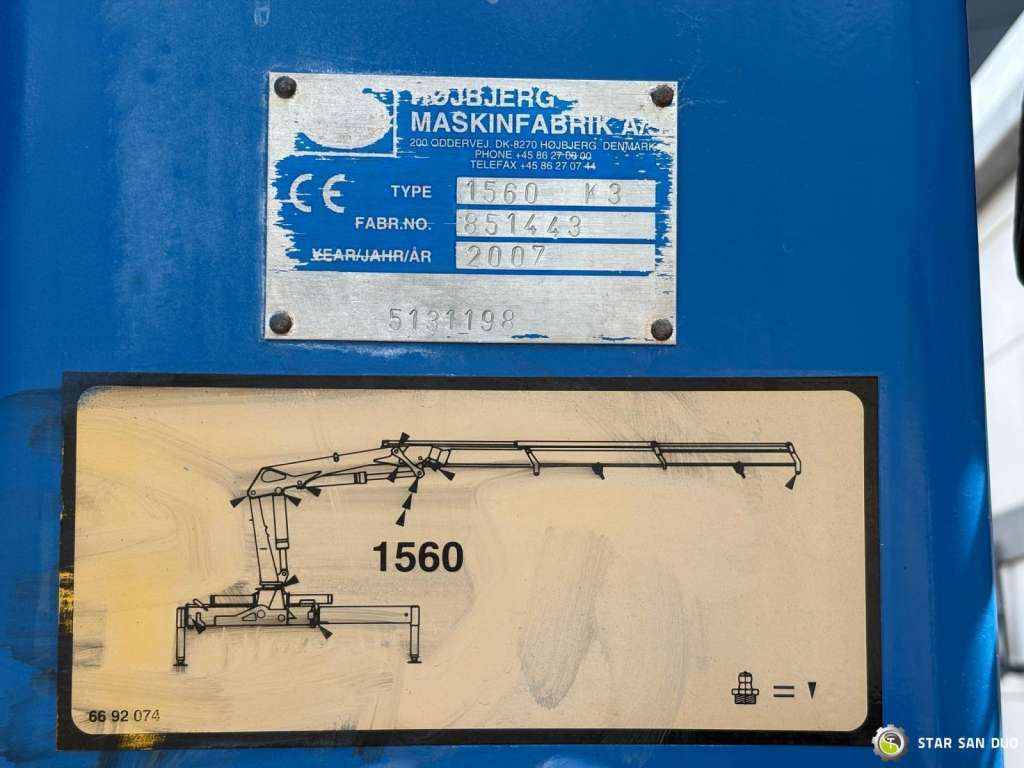 Crane truck Volvo  FE 240 4x2 HMF 1560 K3 HDS Rotator Crane Kran: picture 26