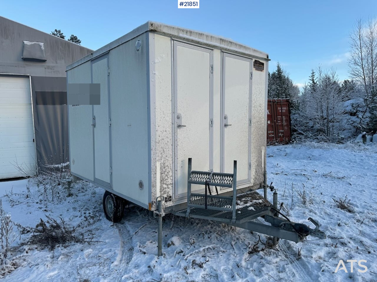 Arbeidsbrakke m/ forbrenningstoalett - Construction container: picture 1 Arbeidsbrakke m/ forbrenningstoalett - Construction container: picture 1