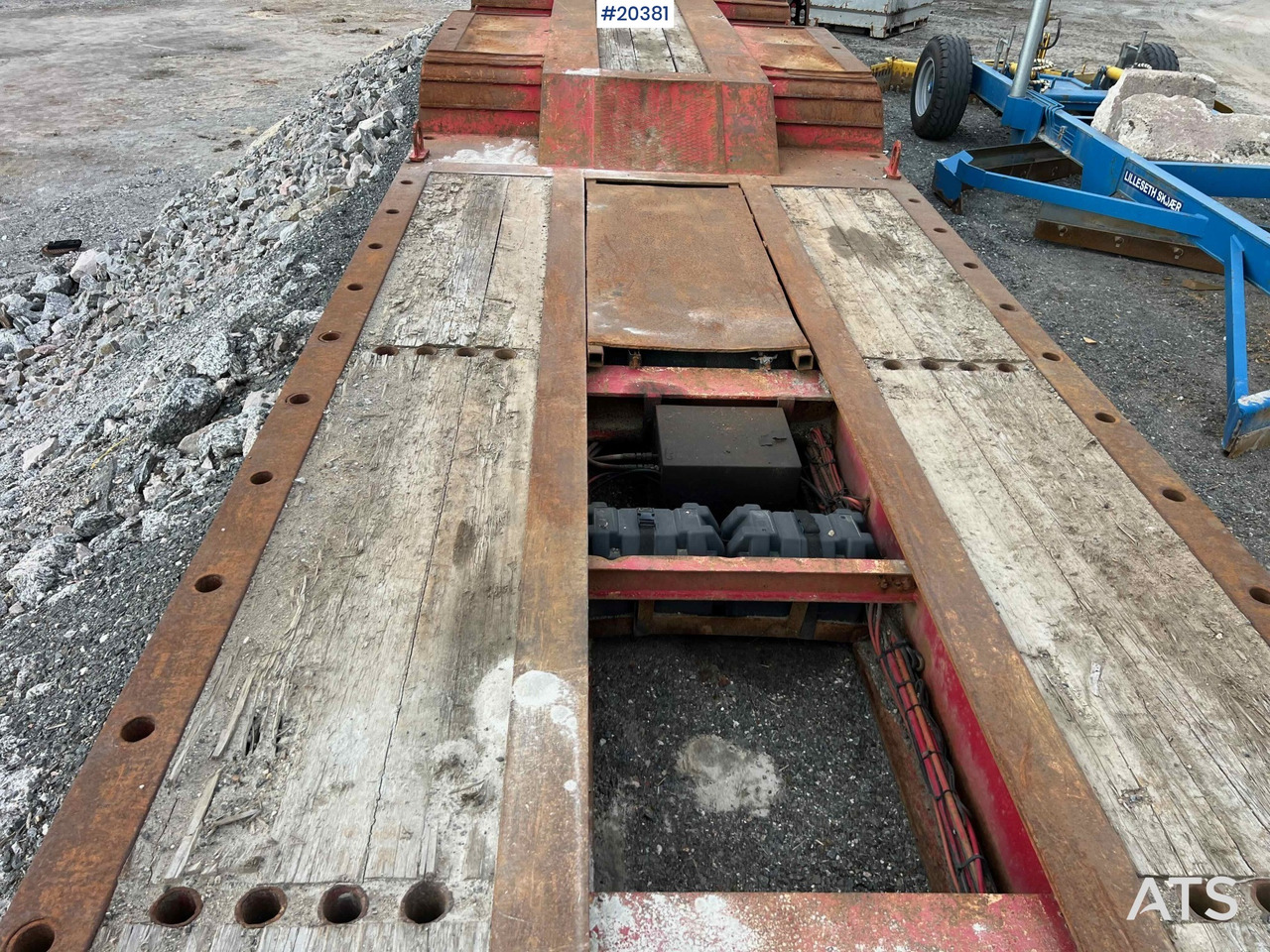 Low loader semi-trailer Hafo 1980 Hafo 3 akslet Brønntralle Rep.Objekt: picture 17