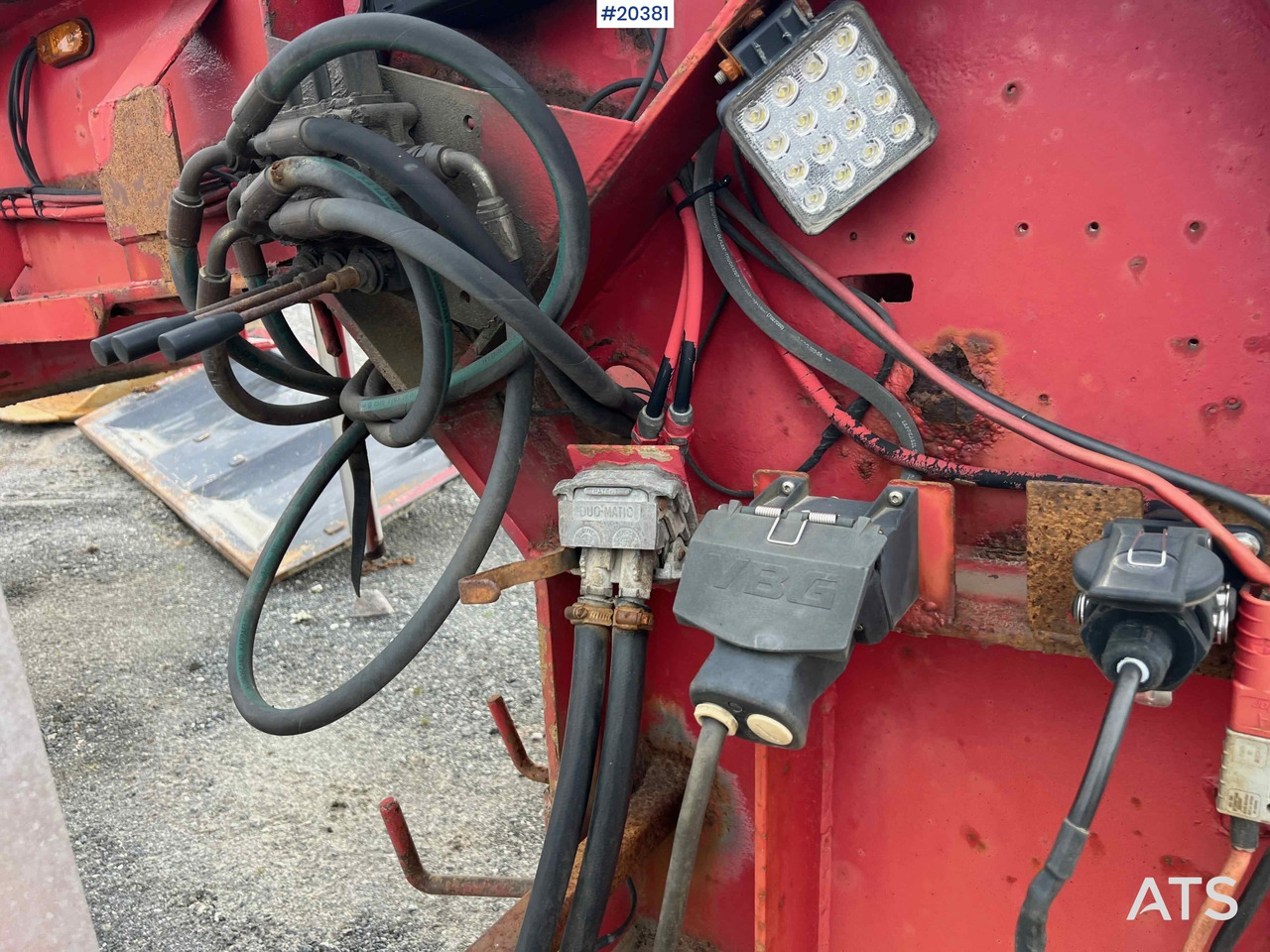 Low loader semi-trailer Hafo 1980 Hafo 3 akslet Brønntralle Rep.Objekt: picture 9