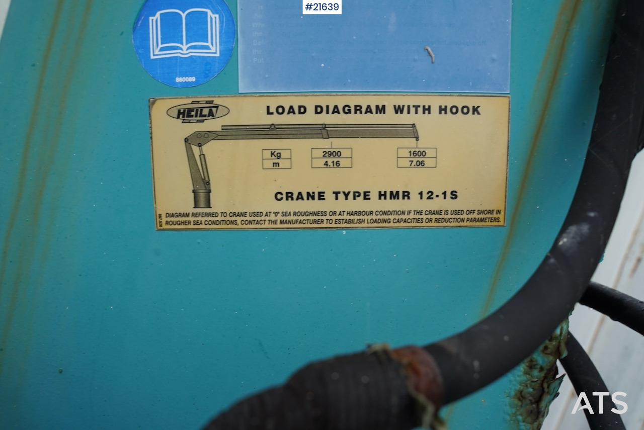 Heila Heila HMR12-1S kran med vinsj (stått på båt) on lease Heila Heila HMR12-1S kran med vinsj (stått på båt): picture 6 Heila Heila HMR12-1S kran med vinsj (stått på båt) on lease Heila Heila HMR12-1S kran med vinsj (stått på båt): picture 6